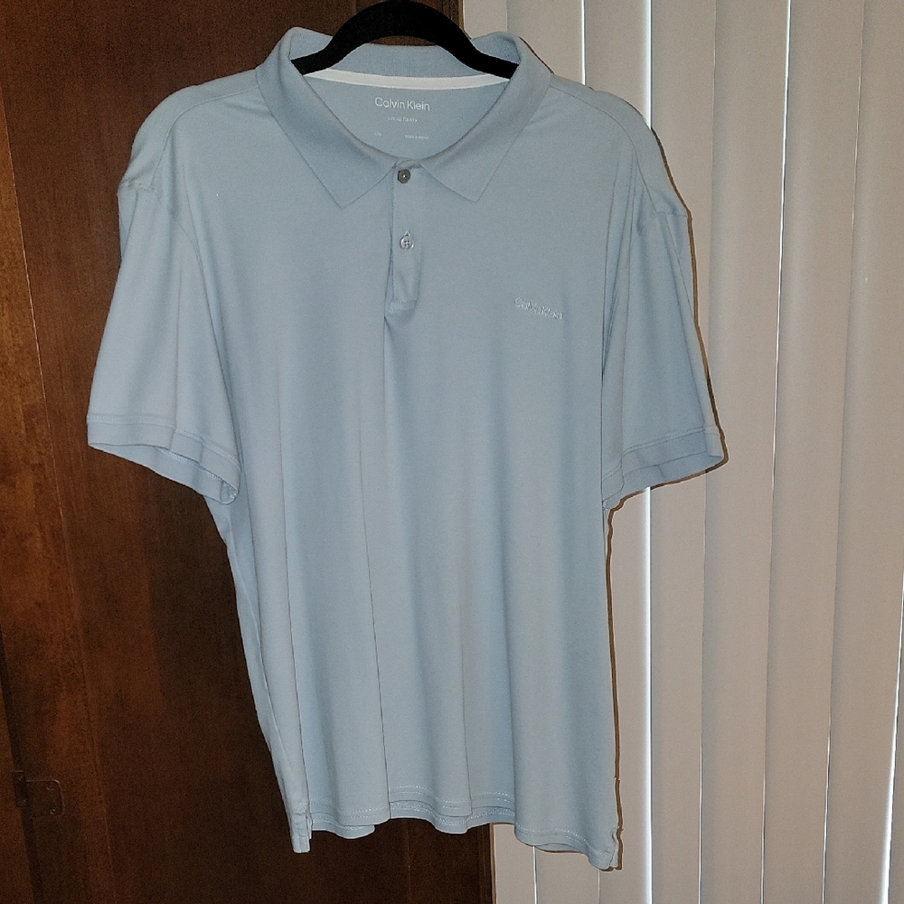 Calvin Klein Blue Polo Shirt Casual Style